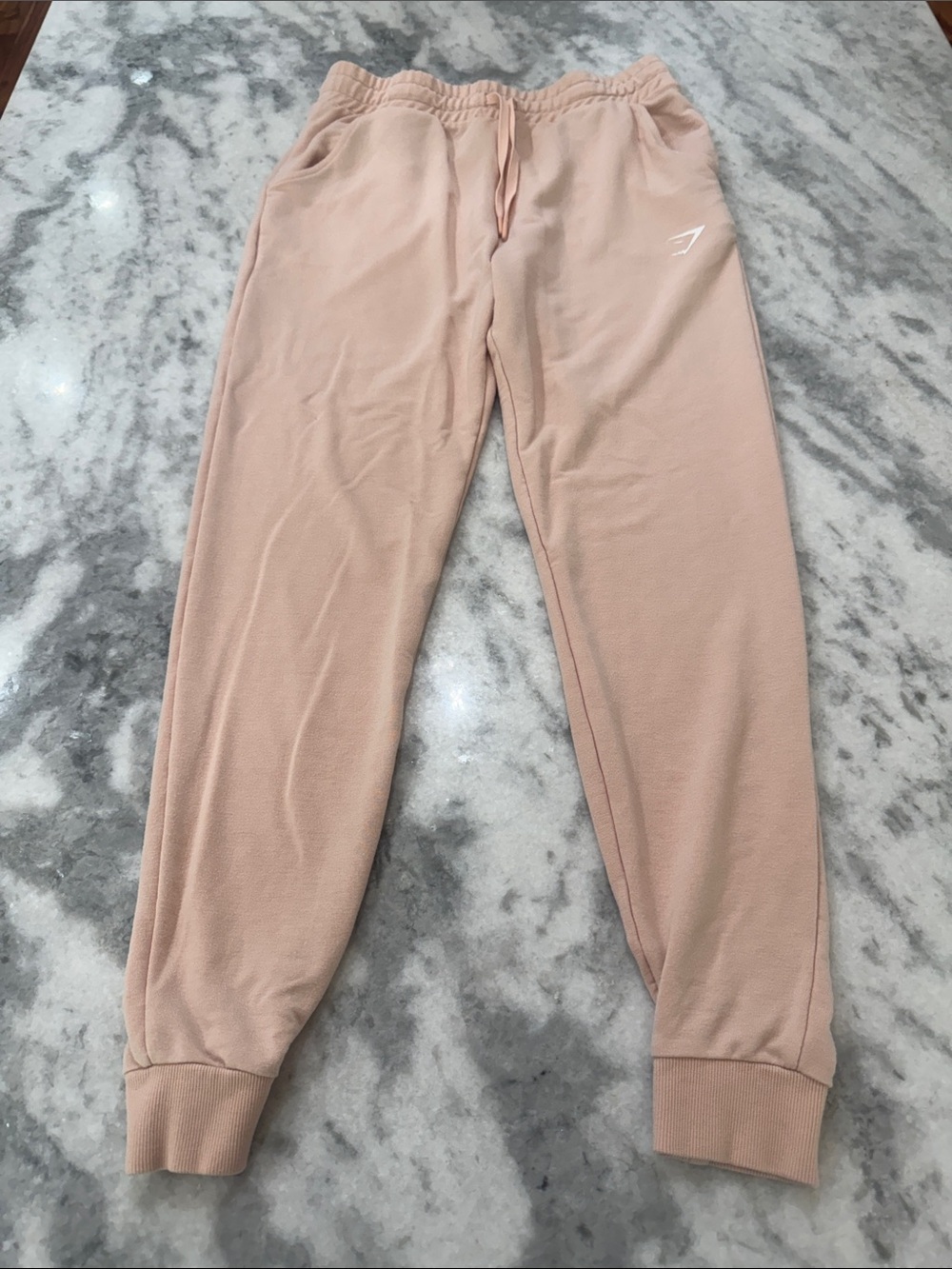 Gymshark women’s Blush Pink Jogger Pants - Elastic Waist & Cuffs